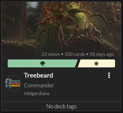 Treebeard, Gracious Host 100 PROXY Card Commander Deck - Sleeved - Image 1
