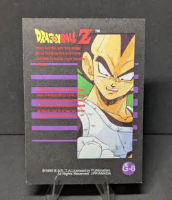 Dragon Ball Z G-8 VEGETA GOLD FOIL 1999 Funimation DBZ Card JPP/AMADA HP - Image 4