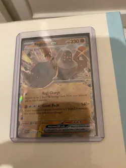 Pokemon Regirock ex 107/217 Ascended Heroes Card w/ Top Loader - Image 1