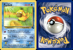 Pokemon Psyduck 53/62 Common Fossil Set Unlimited WOTC Trading Card - Image 1