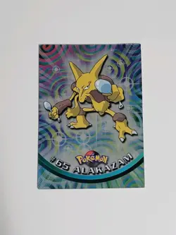 Pokemon Topps #65 Alakazam Holo Foil Card - Series 1 Blue Logo - Near Mint - Image 1