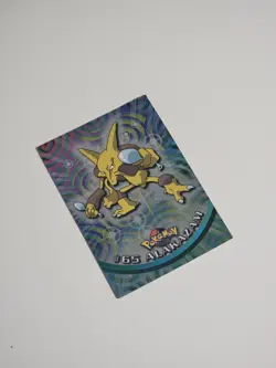 Pokemon Topps #65 Alakazam Holo Foil Card - Series 1 Blue Logo - Near Mint - Image 2