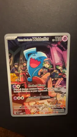 Team Rocket's Wobbuffet 203 Scarlet & Violet Promo Cards Holo NM - Image 1