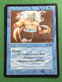 ***Serendib Efreet*** MTG: Magic the gathering, -Arabian Nights- (HP) - Image 1