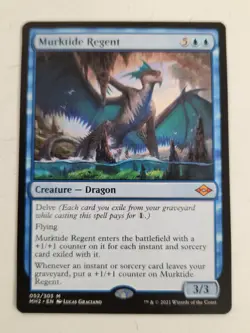2021 Magic The Gathering MTG Murktide Regent #52 Regular Modern Horizon 2 - Image 1