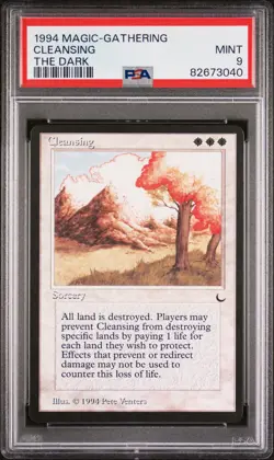 Cleansing - The Dark - MINT - PSA 9. POP 16. More MTG in store. - Image 1