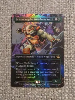 Michaelangelo, Weirdness To 11 (Borderless, Foil) - 0214 - MTG: TMNT - NM/M - Image 1