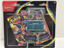Phantasmal Flames 3 Pack Blister New Sealed Pokemon TCG - Weaville - Image 1