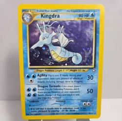 Vintage Pokemon TCG Kingdra 8/111 Neo Genesis Unlimited Holo Rare Holographic - Image 1