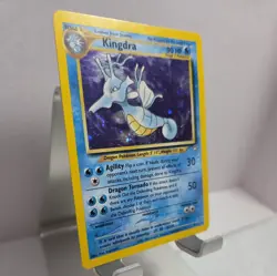 Vintage Pokemon TCG Kingdra 8/111 Neo Genesis Unlimited Holo Rare Holographic - Image 2
