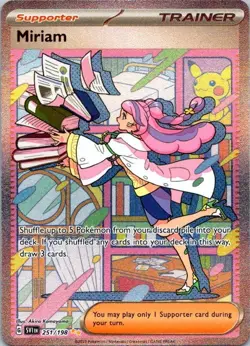Pokemon TCG Miriam SIR 251/198 SV1 Scarlet Violet Base Set NM (SKU 1-5) - Image 1