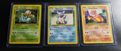 Pokemon TCG Base Set Starter Lot Ivysaur, Wartortle, Charmeleon Mixed Condition - Image 1