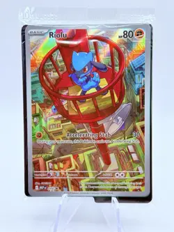 Pokemon TCG Mega Evolution Riolu Black Star Promo Full Art Sealed - Image 1