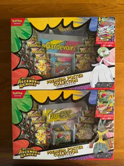 2x Pokemon TCG Ascended Heroes Mega Gardevoir Premium Poster Collection Sealed ✅ - Image 1