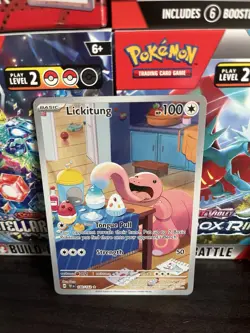 Lickitung Illustration Rare Pokemon 180/162 SV05 Temporal Forces - Image 1