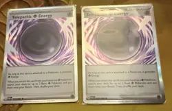 2 Holo Telepathic Energy Pokemon Tcg Perfect Order Nm 88/88 - Image 1