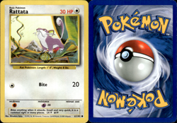 Pokemon Rattata 61/102 Pokemon Base Set Unlimited Common NM/MINT 1999 - Image 1