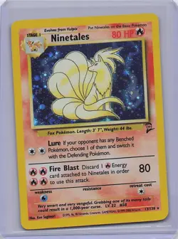 Ninetales 13/130 Holo Rare Base Set 2 Pokemon Holo Lightly Played - Image 1