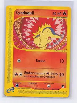 Cyndaquil 105/165 Common Expedition Base Set Pokemon Near Mint - Image 1