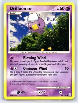 2007 Pokemon TCG - Diamond & Pearl Drifloon Regular 46/130 - Image 1