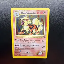 Pokemon TCG Blaine's Arcanine Gym Challenge Holo - Image 1