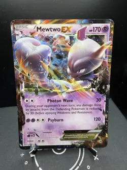 Pokemon TCG XY Breakthrough Mewtwo EX 61/162 Ultra Rare Holo HP/Indent - Image 1