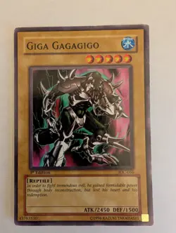 Yu-Gi-Oh! TCG Giga Gagagigo Invasion of Chaos IOC-056 1st Edition Common LP/MP - Image 1