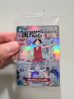 Monkey.D.Luffy (055) (College Basketball US Voyage) P-055 One Piece Promotion... - Image 3