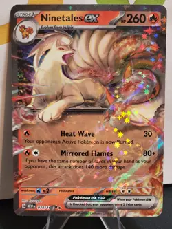 Ninetales ex 038/165 Ultra Rare Pokemon 151 holo card Near Mint - Image 1