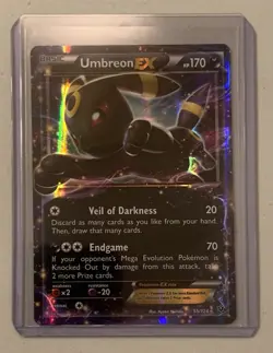 Pokemon Umbreon EX TCG Ultra Rare Holo Card 55/124 Fates Collide - Image 1