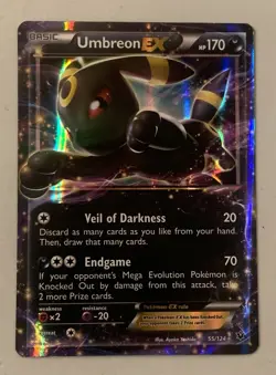 Pokemon Umbreon EX TCG Ultra Rare Holo Card 55/124 Fates Collide - Image 2