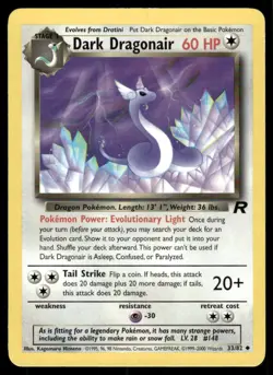 Pokemon Cards Dark Dragonair 33/82 Team Rocket WOTC Uncommon NM - Image 1