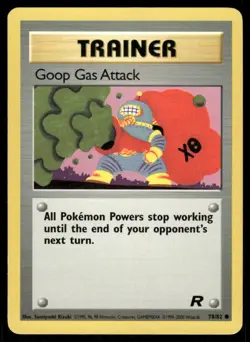 Pokemon Cards Goop Gas Attack 78/82 Unlimited WOTC Team Rocket Common MP - Image 1