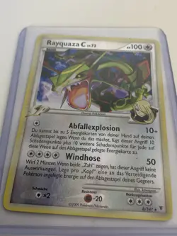 Pokemon Card Rayquaza C LV. 73 8/147 Reverse Holo German - Image 3