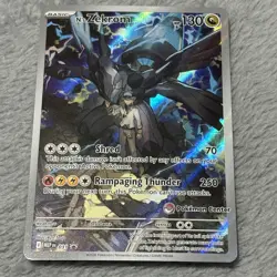 N's Zekrom 31 Promo Card Ascended Hero's ETB Pokemon Center Stamp - Image 1