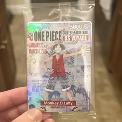 SEALED One Piece Monkey D. Luffy College Basketball US Voyage Promo Card - Image 3