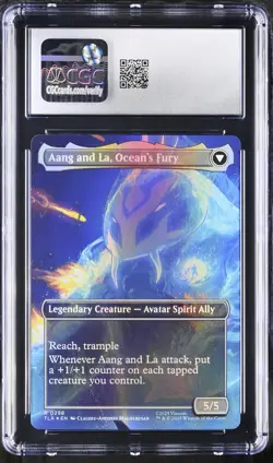 AANG, SWIFT SAVIOR Avatar: The Last Airbender Borderless Foil Rare CGC 10 MTG - Image 2