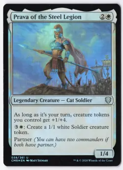 Prava of the Steel Legion Foil U Commander Legends 38 NM - Image 1