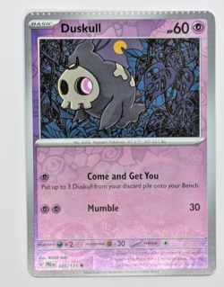 Duskull [CRIMP ERROR] - 035/131 - Reverse Holo -Prismatic Evolutions Pokemon- NM - Image 1