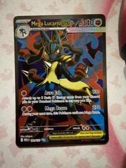 Pokemon Mega Lucario EX 160/132 Full Art Ultra Rare Mega Evolutions NM Mint - Image 1