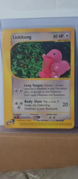 ✨ Pokemon TCG Lickitung Non Holo 90/147 Aquapolis Set 2002 - Image 1