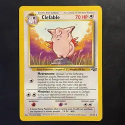 Vintage Pokemon Clefable 17/64 Jungle Non-holo Rare WotC 1999 - Image 1
