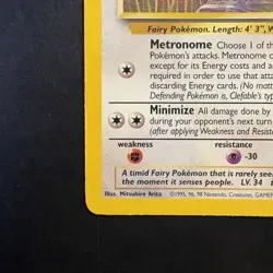 Vintage Pokemon Clefable 17/64 Jungle Non-holo Rare WotC 1999 - Image 5