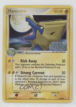Manectric Reverse Foil Pokemon EX Crystal Guardians #8 2006 - Image 1