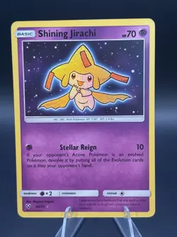 Shining Jirachi 42/73 Shining Legends Holo pokemon TCG - Image 1