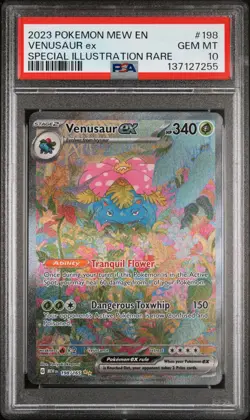 Venusar EX 198/165 SIR - 2023 Pokemon Scarlet & Violet 151 - PSA 10 GEM MINT - Image 1