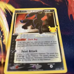 Pokemon Umbreon Gold Star 17/17 Celebrations Classic Collection Near Mint - Image 2