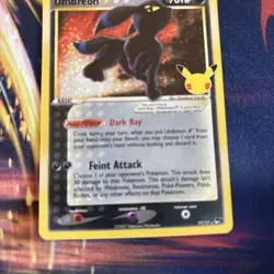 Pokemon Umbreon Gold Star 17/17 Celebrations Classic Collection Near Mint - Image 4
