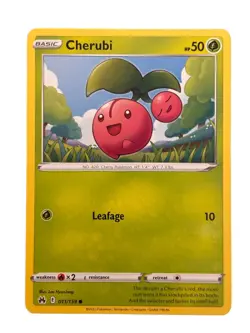 New: 2023 Pokemon TCG Cherubi 011 Crown Zenith Regular Common - Image 1