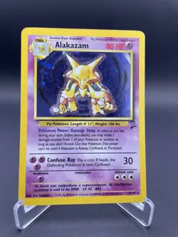 Alakazam Holo Rare 1/130 Pokemon Base Set 2 - Image 2